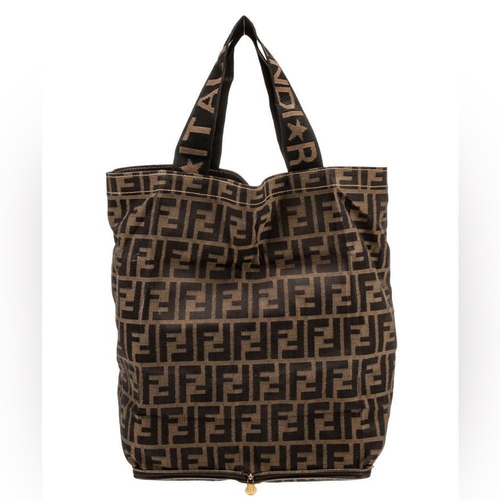 Fendi Vintage Zucca Monogram Foldable Tote Bag
